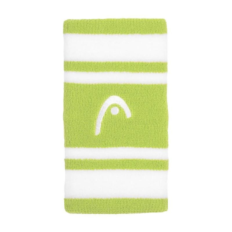 Muequeras Head Striped 5 Lima Blanco 2 Unidades