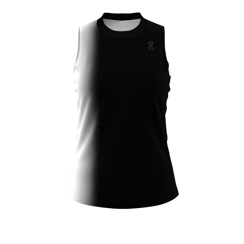 On Running Court Tank  Women – Black/White Black/White S