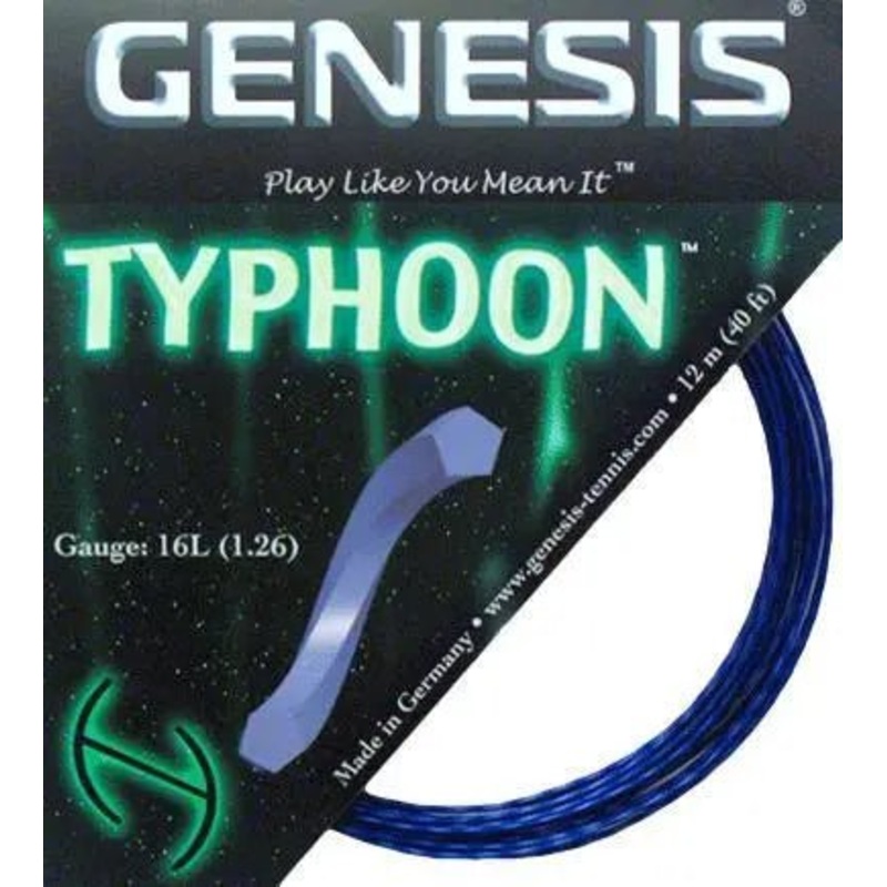 Genesis Typhoon 16L Tennis String Set – Blue