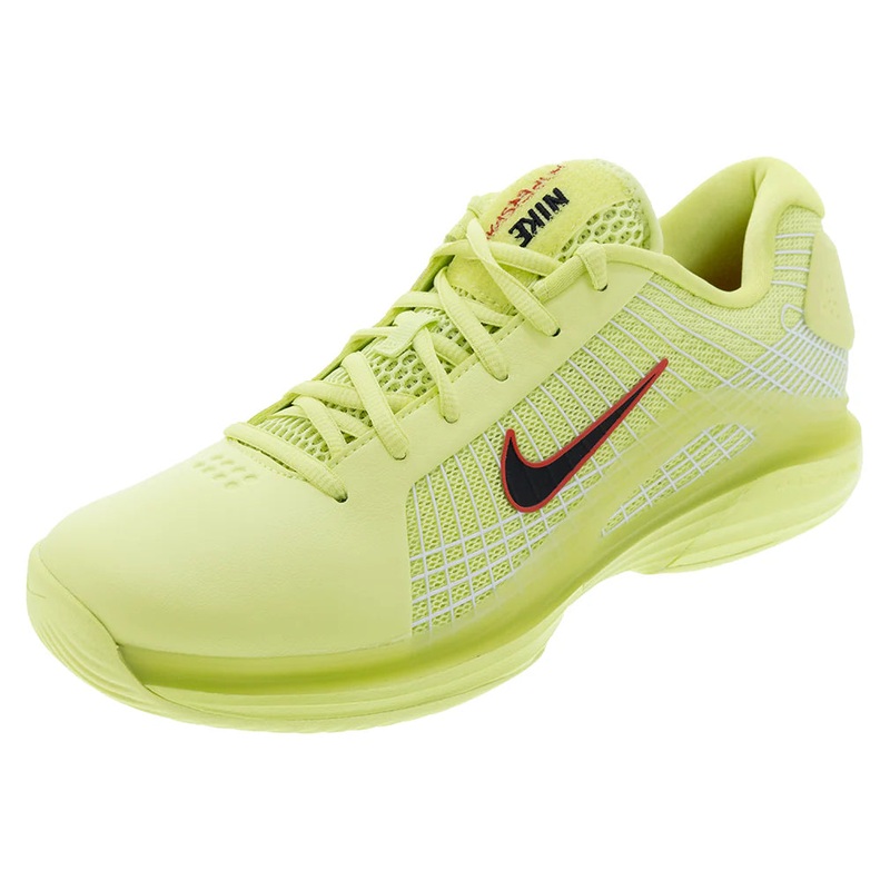 Men`s Vapor 12 Hypersmash Tennis Shoes Light Lemon Twist and Black