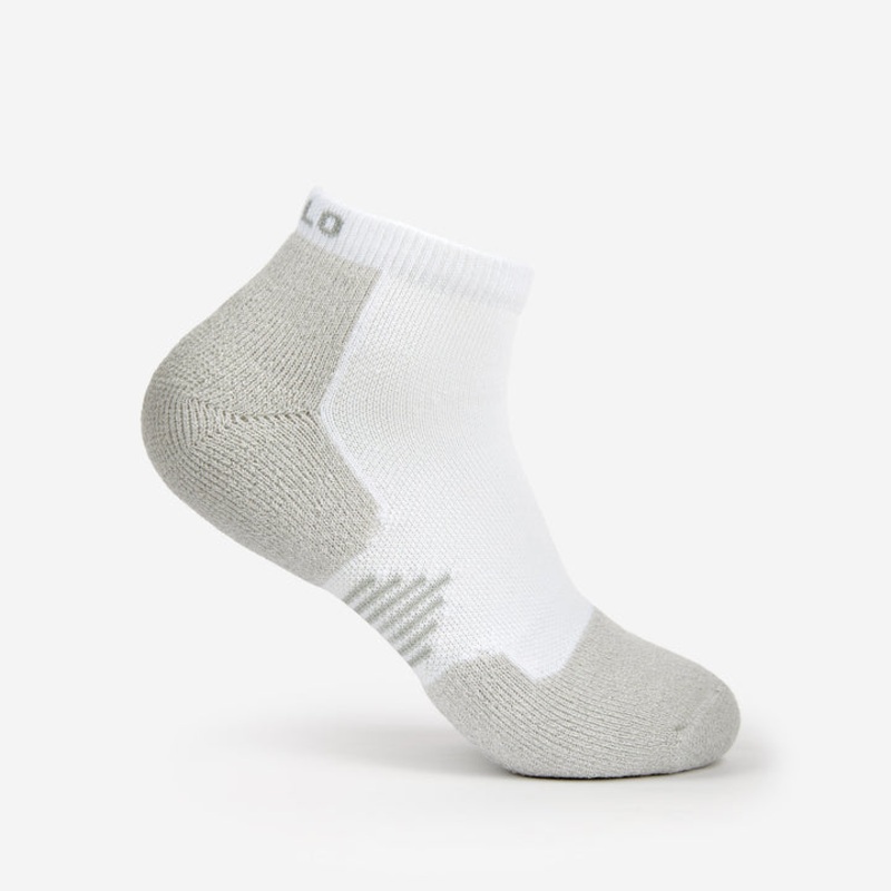 Thorlo Light Cushion Low Cut Pickleball Socks White Small