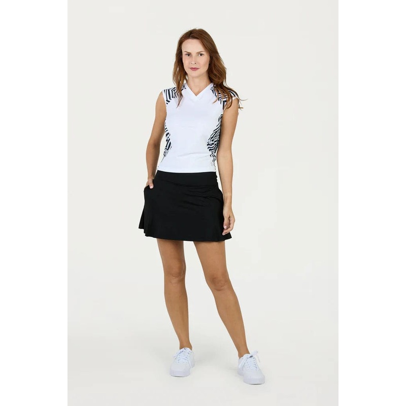 Women’s Sofibella Mysterious Short Sleeve Small White/Black