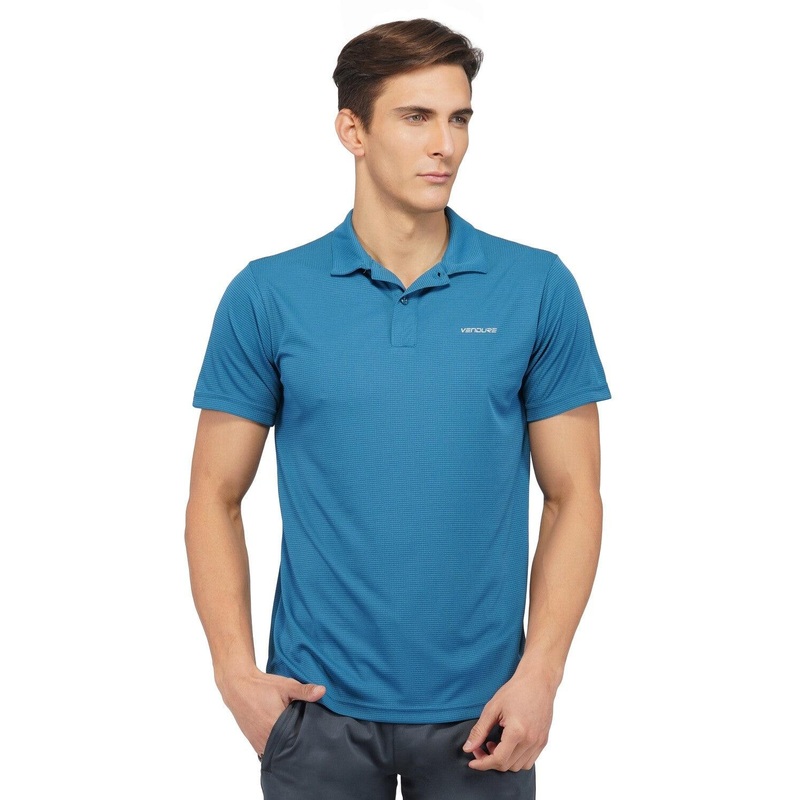 Checkered Knit Vendure Polo T Shirt | Men | KIBI SPORTS M