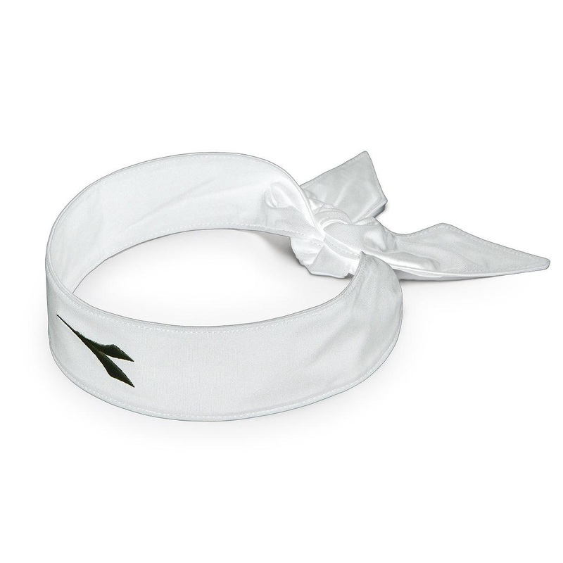 Pro Tennis Headband White and Blue Corsair