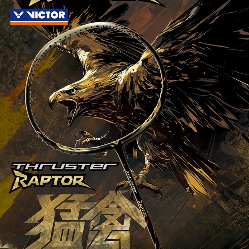 VICTOR Thruster RAPTOR (Moonless Night) Badminton Racquet  Unstrung & Free Grip 3U (88g) / G5