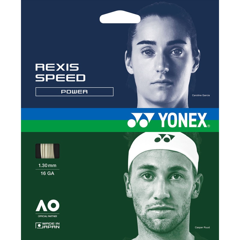 Yonex Rexis Speed 1.30mm 12m Tennis String Pack 12m Set WHITE