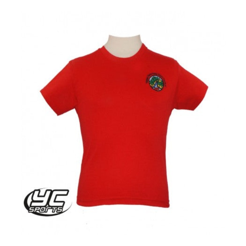 Ysgol Glan Ceubal Red PE T-Shirt 3/4 RED