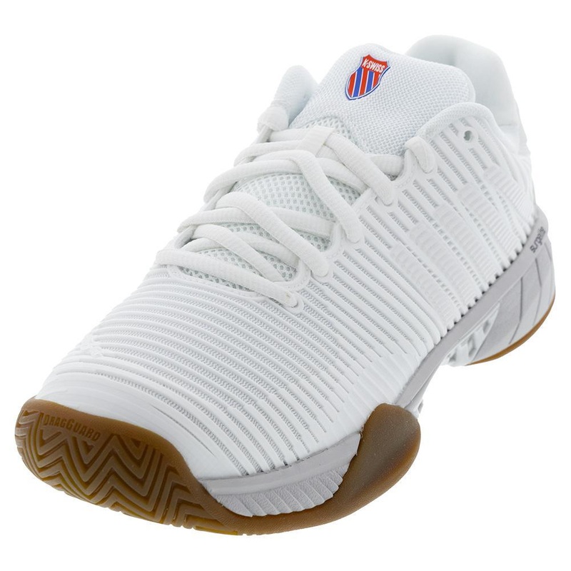 Women’s Hypercourt Express 2 Indoor Pickleball Shoes Bright White and Gum