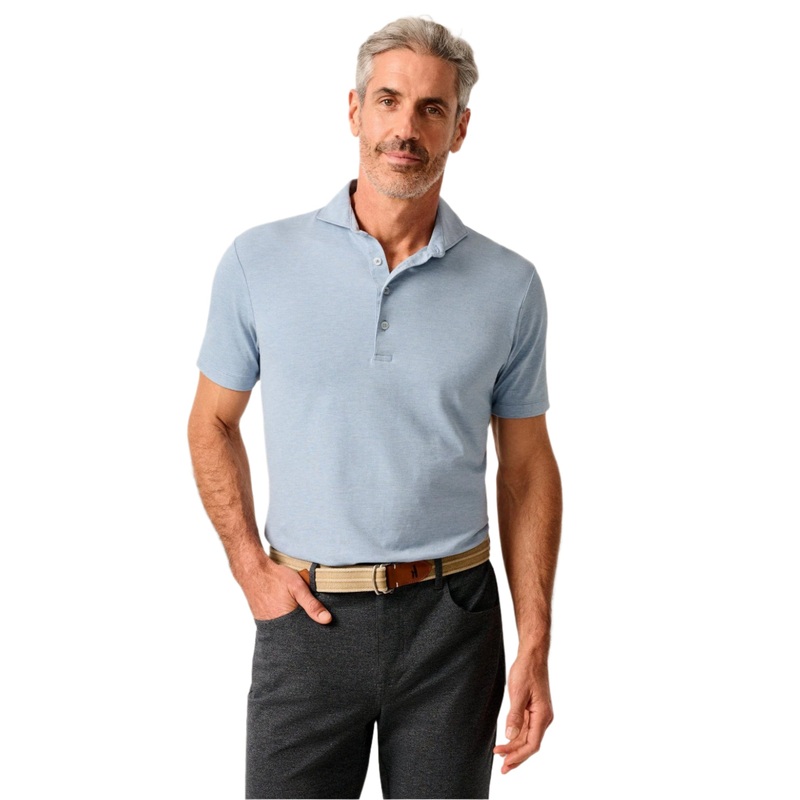 Johnnie-O Men’s Top Shelf Idris Polo Laguna Blue Small