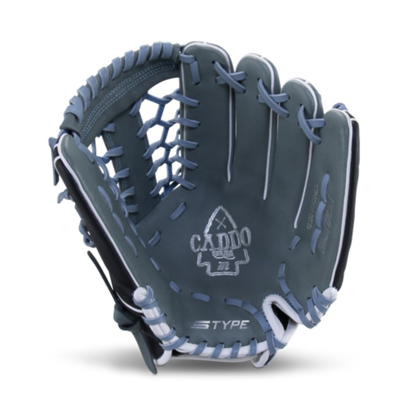 Marucci Caddo Fastpitch S Type 12″ T Web Gray/Columbia Blue Right Hand Throw