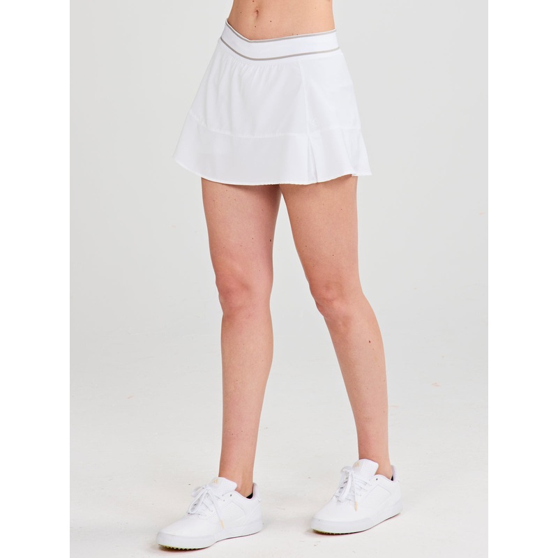 Tasc Womens On The Court 13In Skirt White XSmall