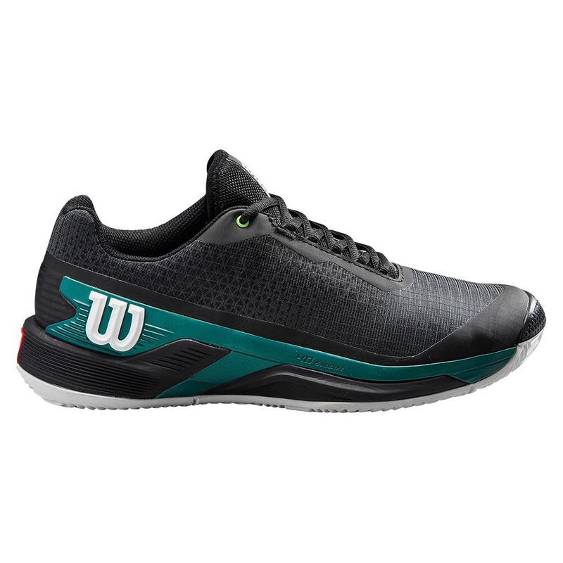Wilson Women’s Rush Pro 4.0 Tennis Shoes Black Deep Teal