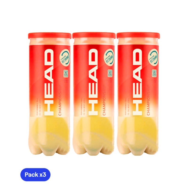 HEAD Championship Padel Balls (Pack x3)