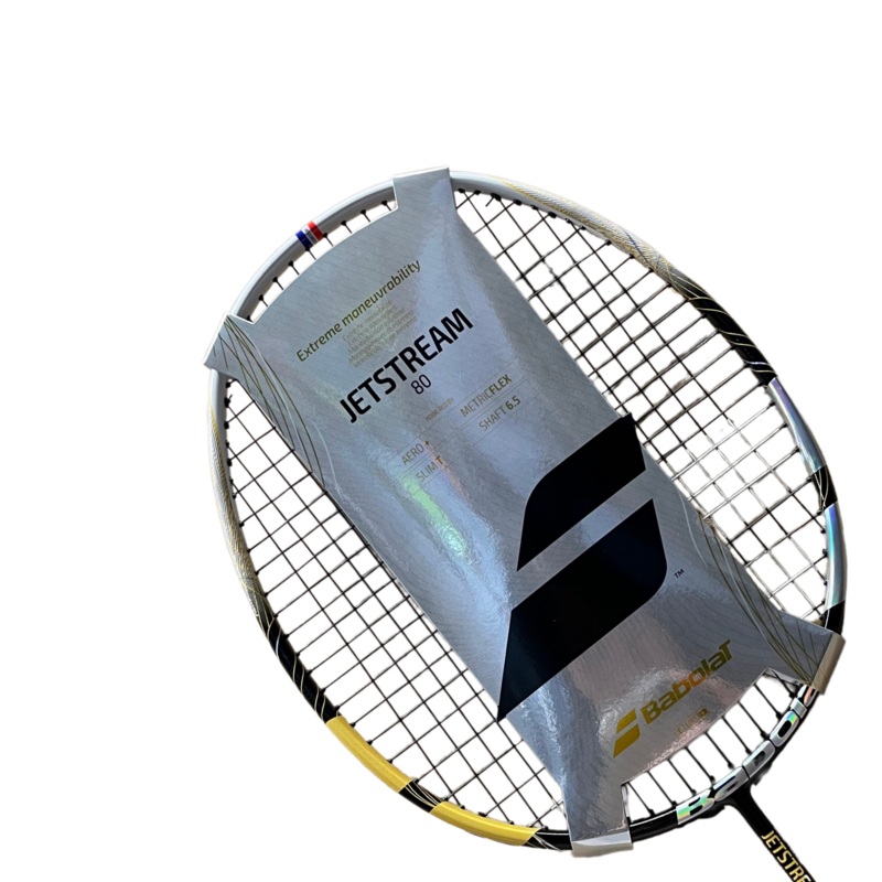 Babolat Jetstream 80 Strung Badminton Racket Gold/Black G2
