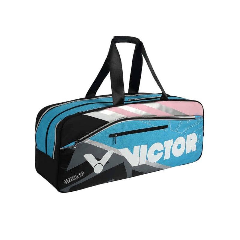 VICTOR BR9610 CU (6pcs) Square Racquet Bag Black/Ceramic Blue
