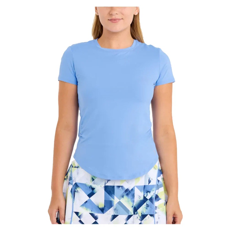 Women`s Short Sleeve Tennis Top Periwinkle