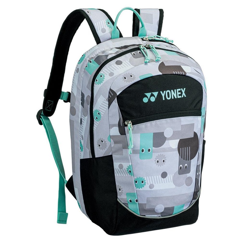 Junior Tennis Backpack Gray and Black