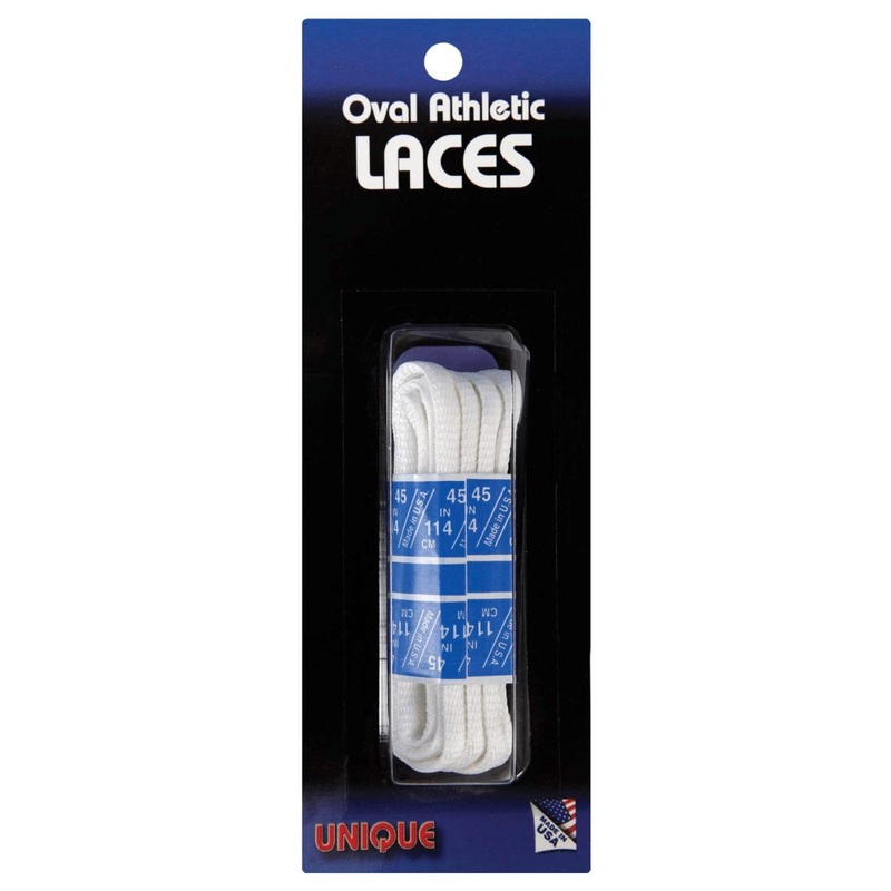 UNIQUE Oval Athletic Shoe Laces – White