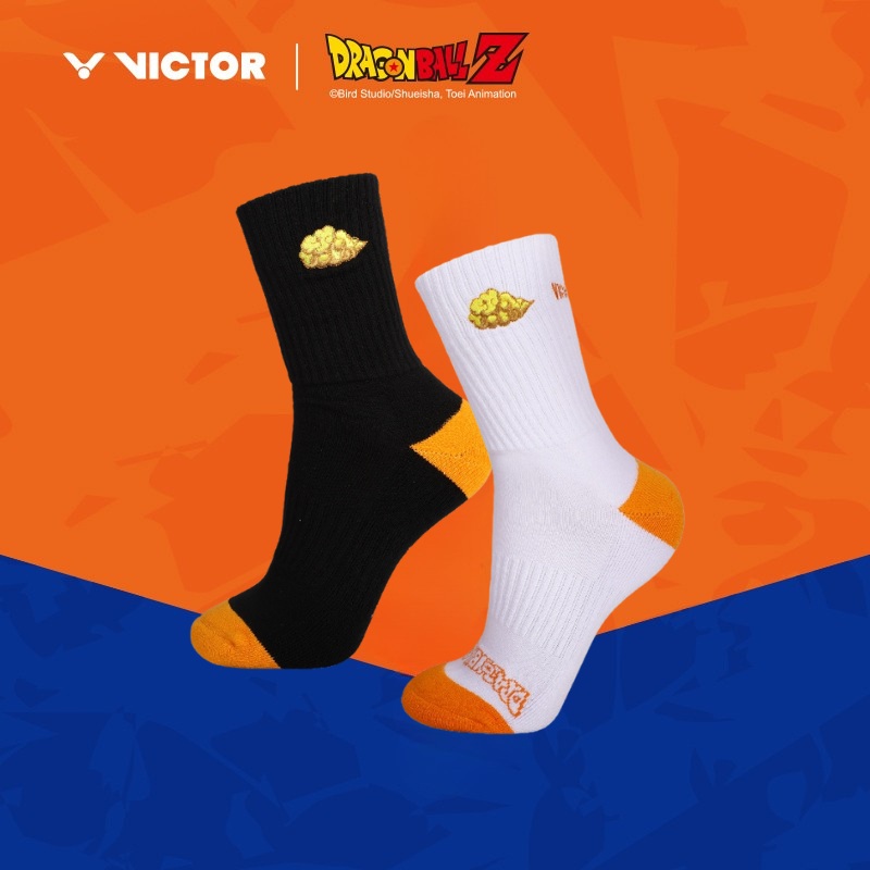 VICTOR x Dragon Ball Z Crew Sport Socks SK508DBZ/SK509DBZ White (SK508DBZ) M (22-25cm)