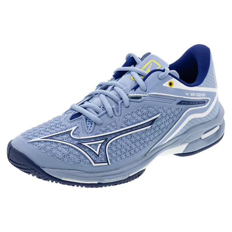 Women`s Wave Exceed Tour 6 Tennis Shoes Bel Air Blue and White