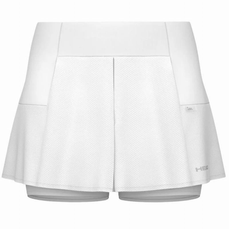 Falda Head Performance Blanco Plata