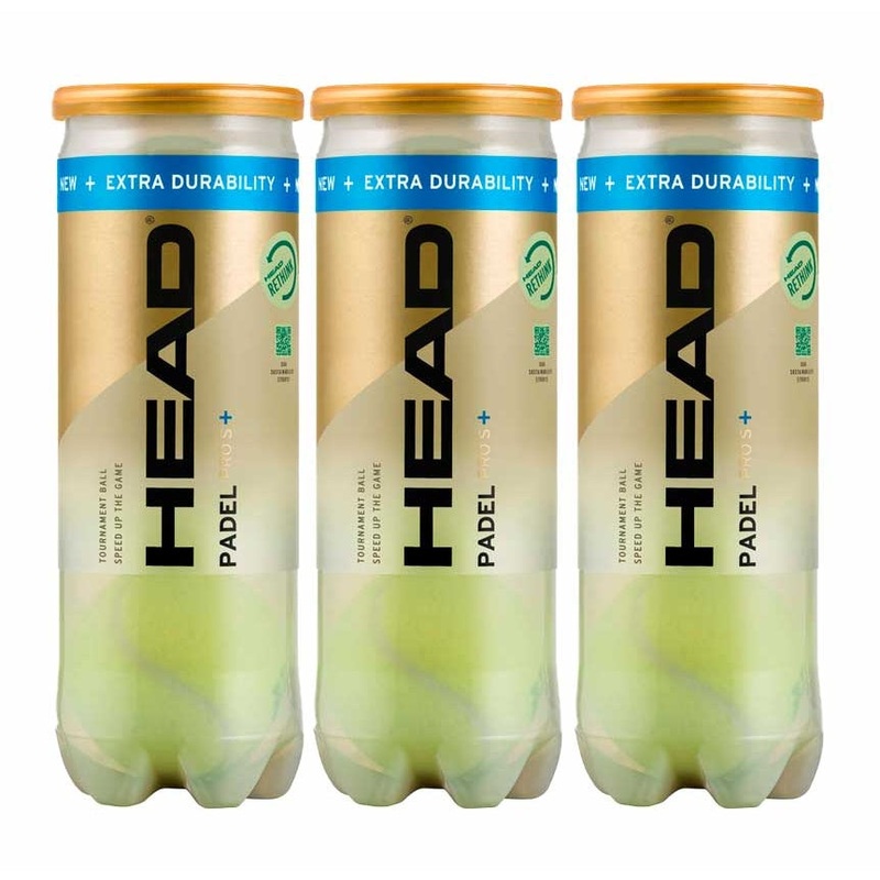 Pelotas HEAD Padel PRO S+ (Pack x 3)