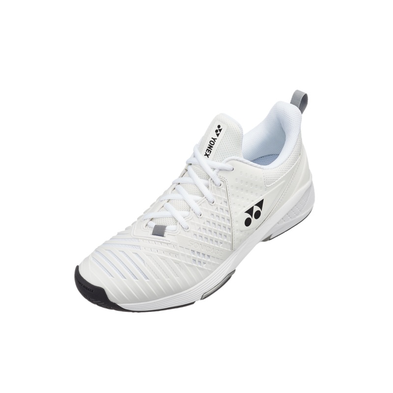 Yonex 2022 Power Cushion Sonicage 3 Wide Unisex Court Shoes [White/Black]