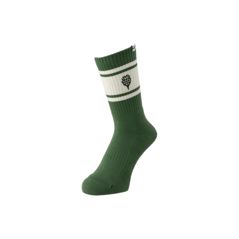 YONEX MENS SPORTS CREW SOCKS 19251CR Olive green