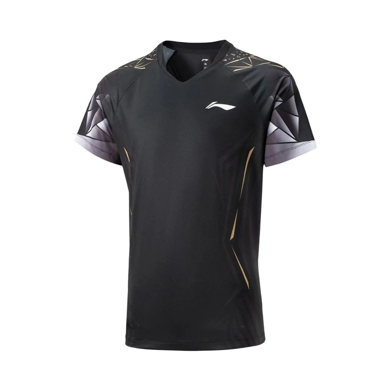 Li-Ning Badminton Competition T-Shirt Unisex – Black Black S