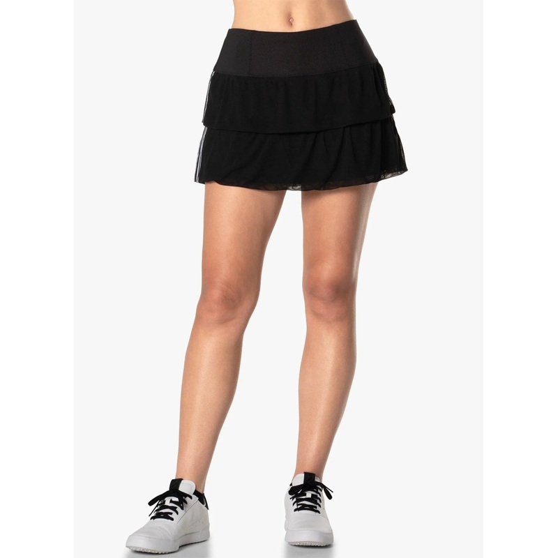 Women’s Lucky in Love Sublime Stripe Mesh Skirt Small