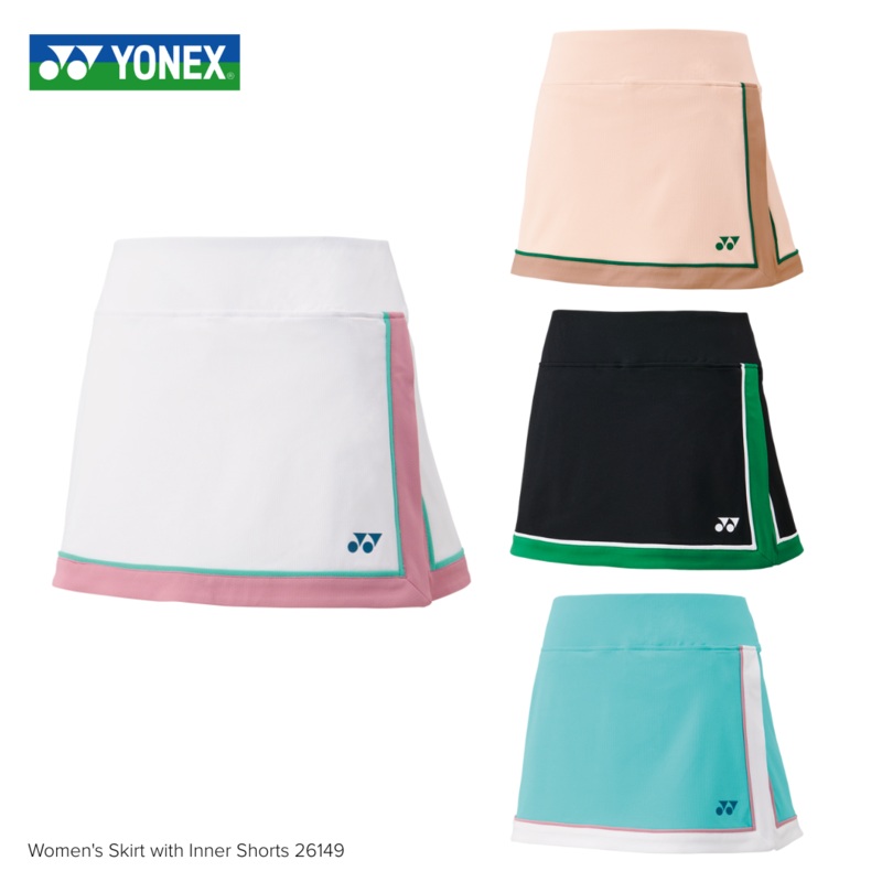 YONEX Women’s Skirt with Inner Shorts 26149 White S