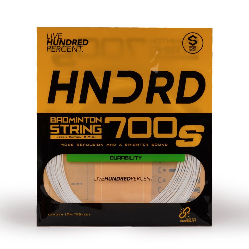 Hundred 700 S Badminton String HBAA-2M045-1 Ice White 10m Set