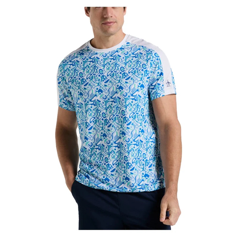 Men`s Mid-Century Tennis Crew Bright White