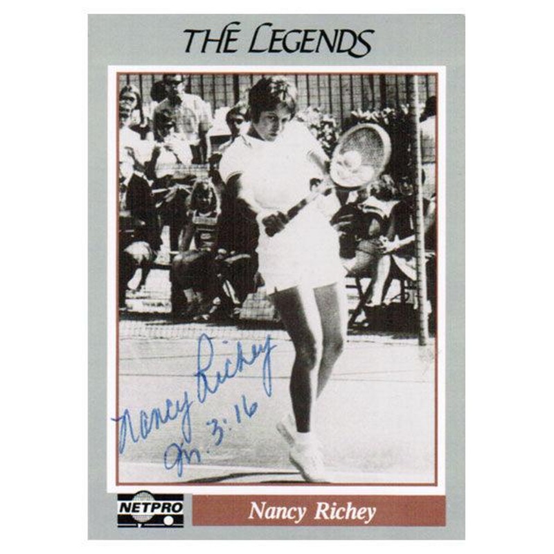 Nancy Richey Signed  Legends Card