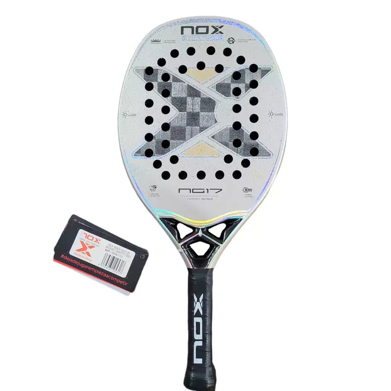 Nox NG17 LUXURY 2023 Nico Gianotti Beach Tennis Paddle with OWN CRYSTAL Grit Treatment