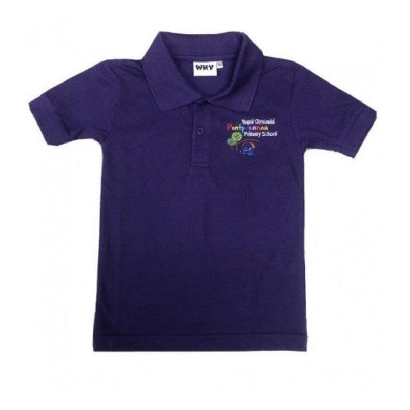 Pontprennau Primary School Polo Purple 2/3 Purple
