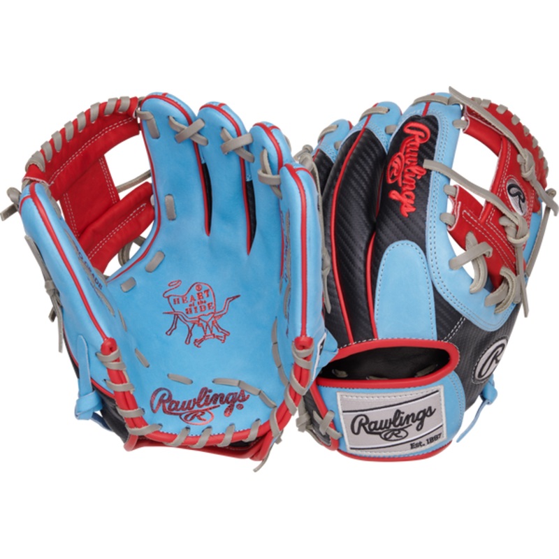 Rawlings Heart of the Hide 11.5″ Baseball Glove Columbia Blue Right Hand Throw