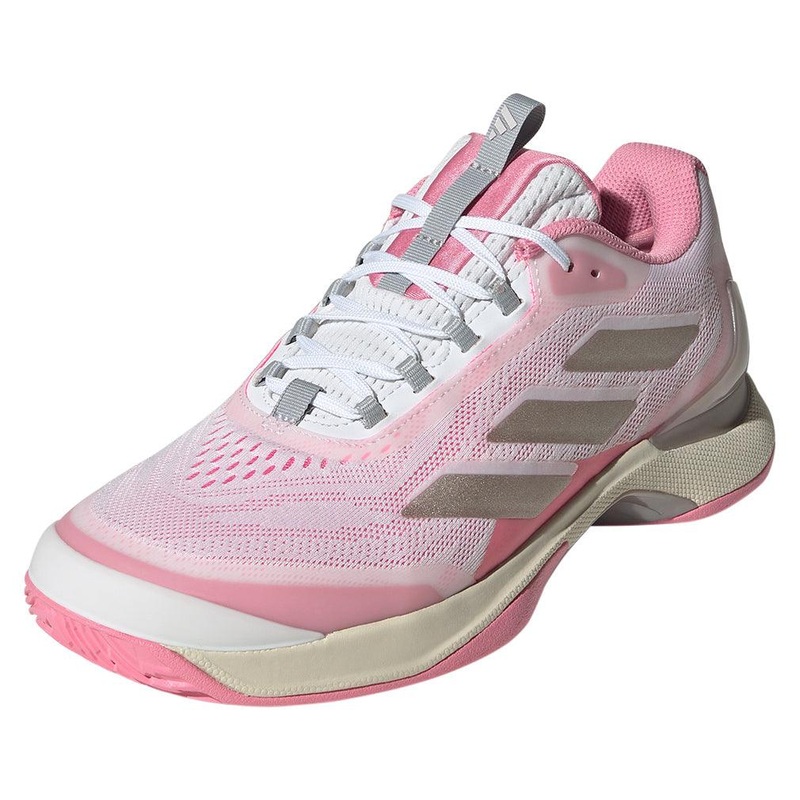 Women`s Avacourt 2 Tennis Shoes Champagne White and Lucid Pink
