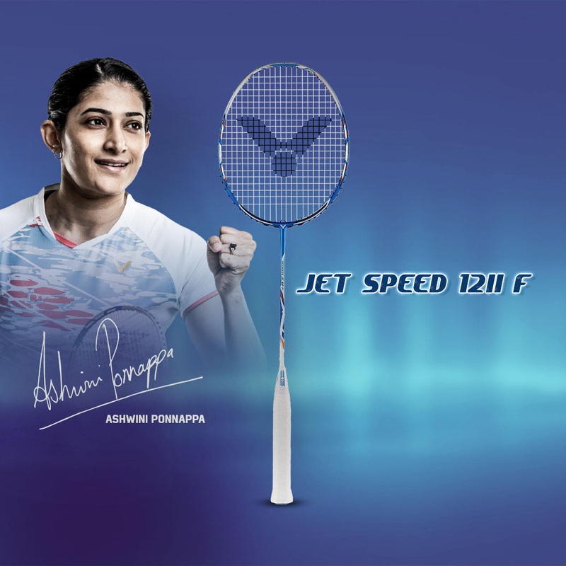 Jet Speed-12II F-4U High Tension Unstrung Badminton Racket Vector | Kibi Sports 4U