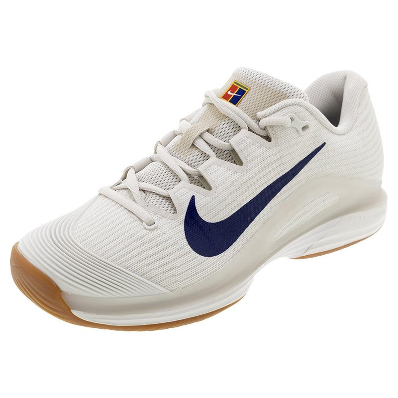 Mens Zoom Vapor 12 Tennis Shoes Summit White and Binary Blue