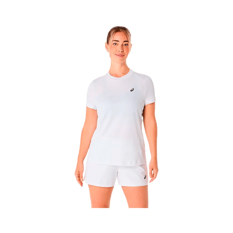 T shirt Asics Court SS Brilliant White Women 2025
