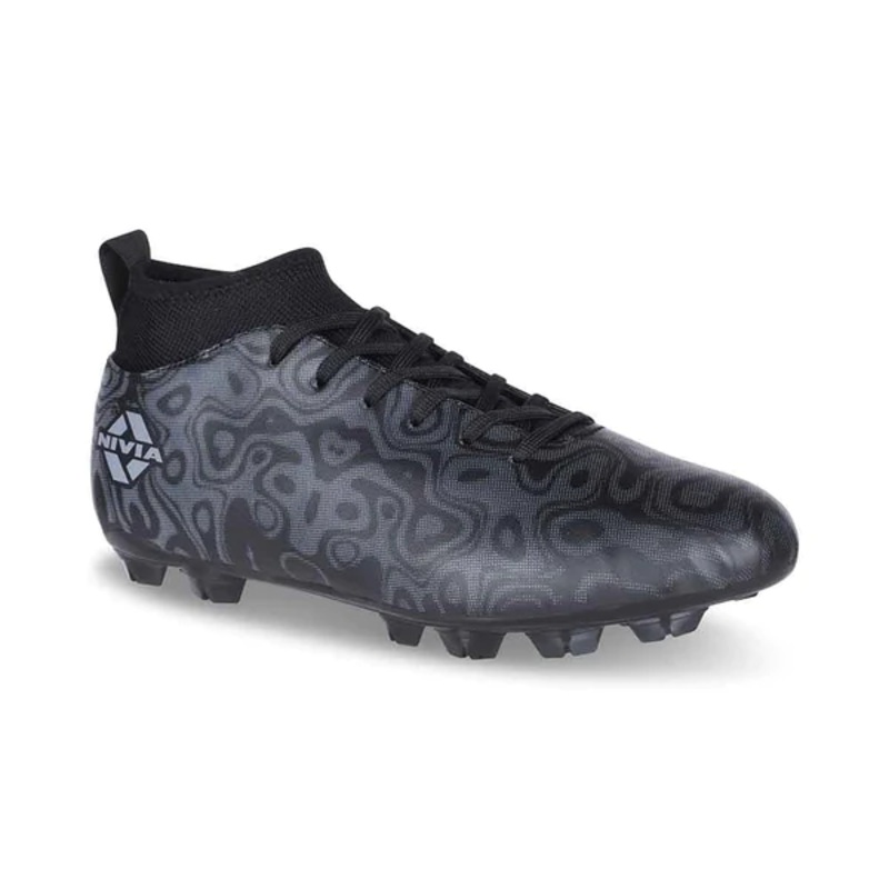 Nivia Carbonite 7.0 Football Shoes | KIBI Sports Black 5