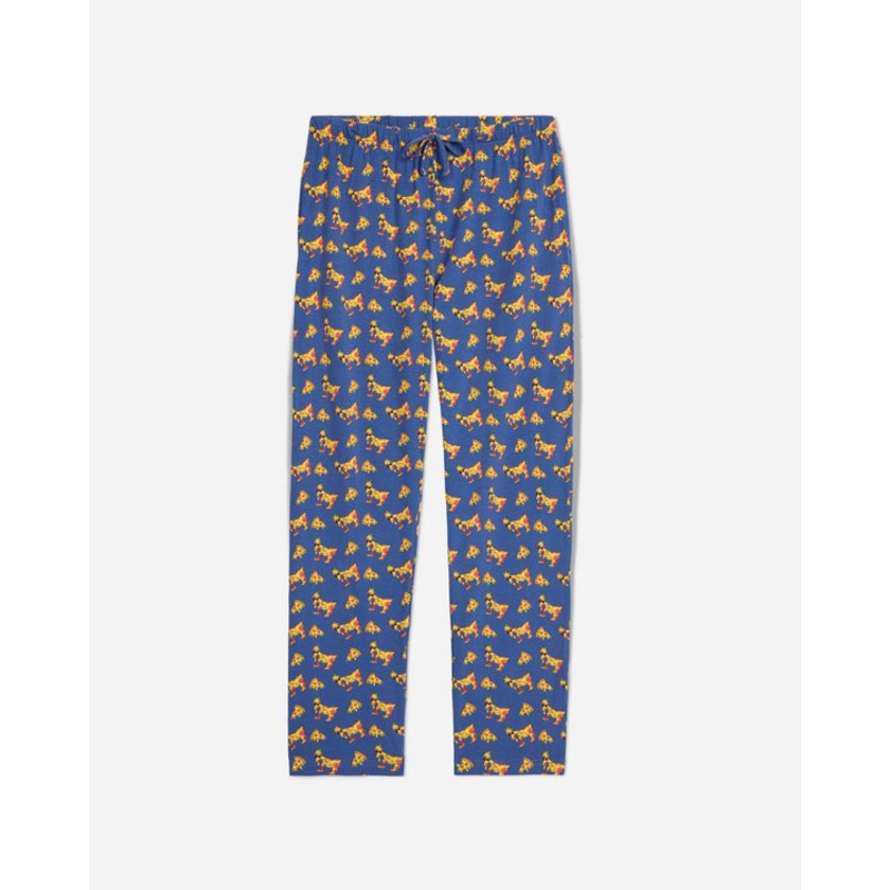 Goat USA Youth Pizza Pajama Pants Navy Youth Small