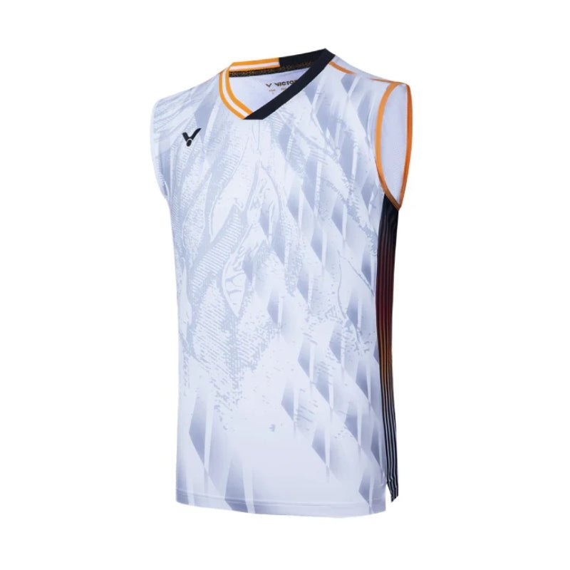 VICTOR TOURNAMENT Series Sleeveless shirt T-45001 A White Kodai Naraoka Unisex M