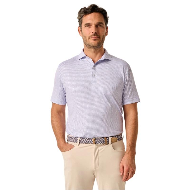 Johnnie-O Men’s Wesson Featherweight Performance Polo Vino Small