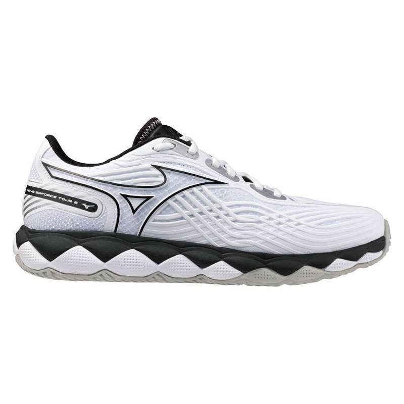 Mizuno Wave Enforce Tour 2 AC Men’s Tennis Shoe (White/Black)