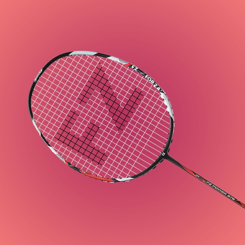 Power 976 Strung Attacking Badminton Racket (Black/Red) – 3U/G5 Fz Forza | Kibi Sports 3U