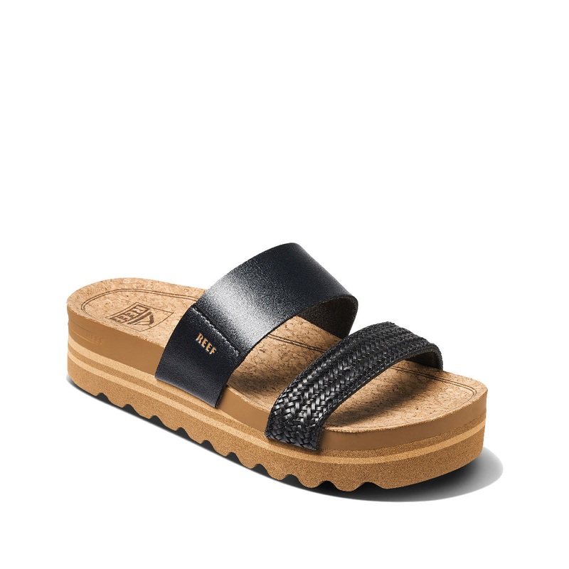 Reef Womens Cushion Bounce Vista Hi Black Braided 5