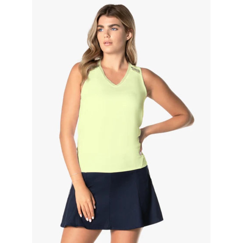 Women’s Lucky in Love Easy Game Tie Back Tank Small