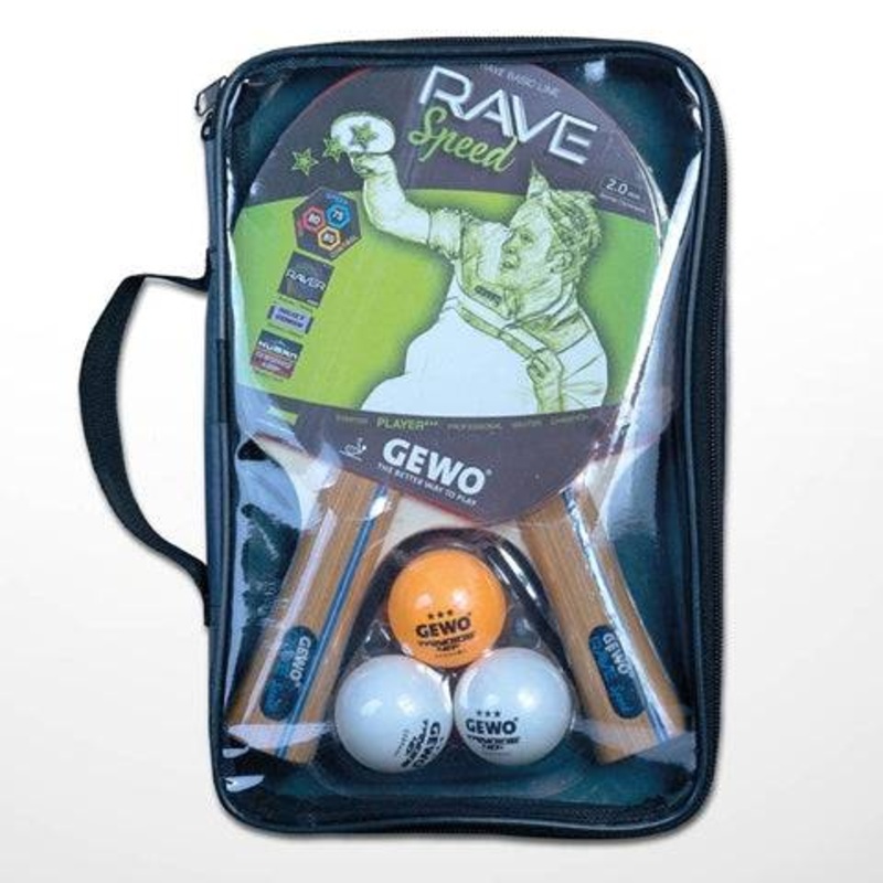 GEWO Rave Speed Spin Oriented Table Tennis Racket Set